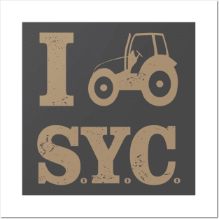 i tractor syc brown Posters and Art